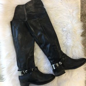 ALDO Over the Knee Boot with silver buckle